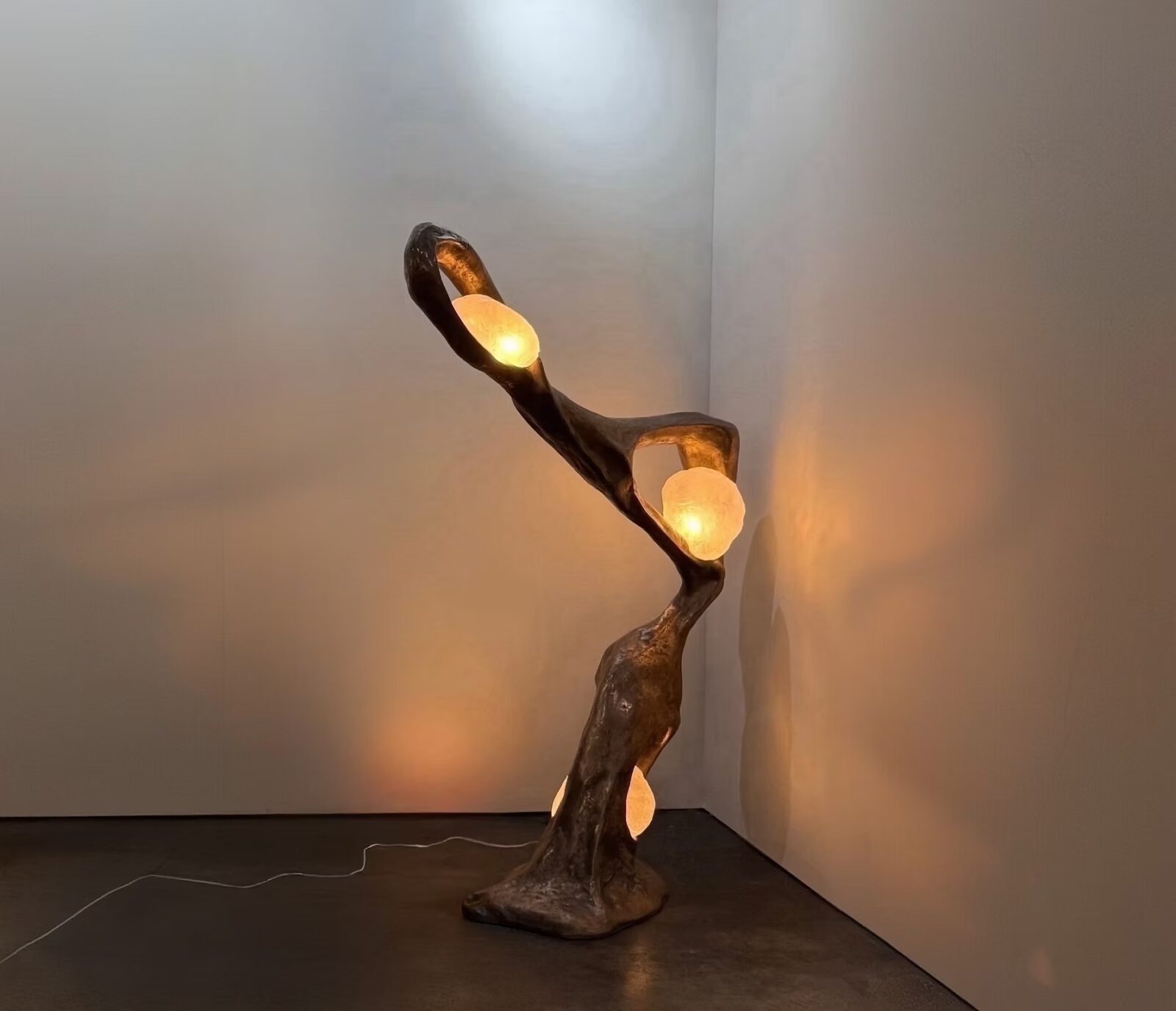 Untitled Iii Floor Lamp In Steel And Bronze — 6