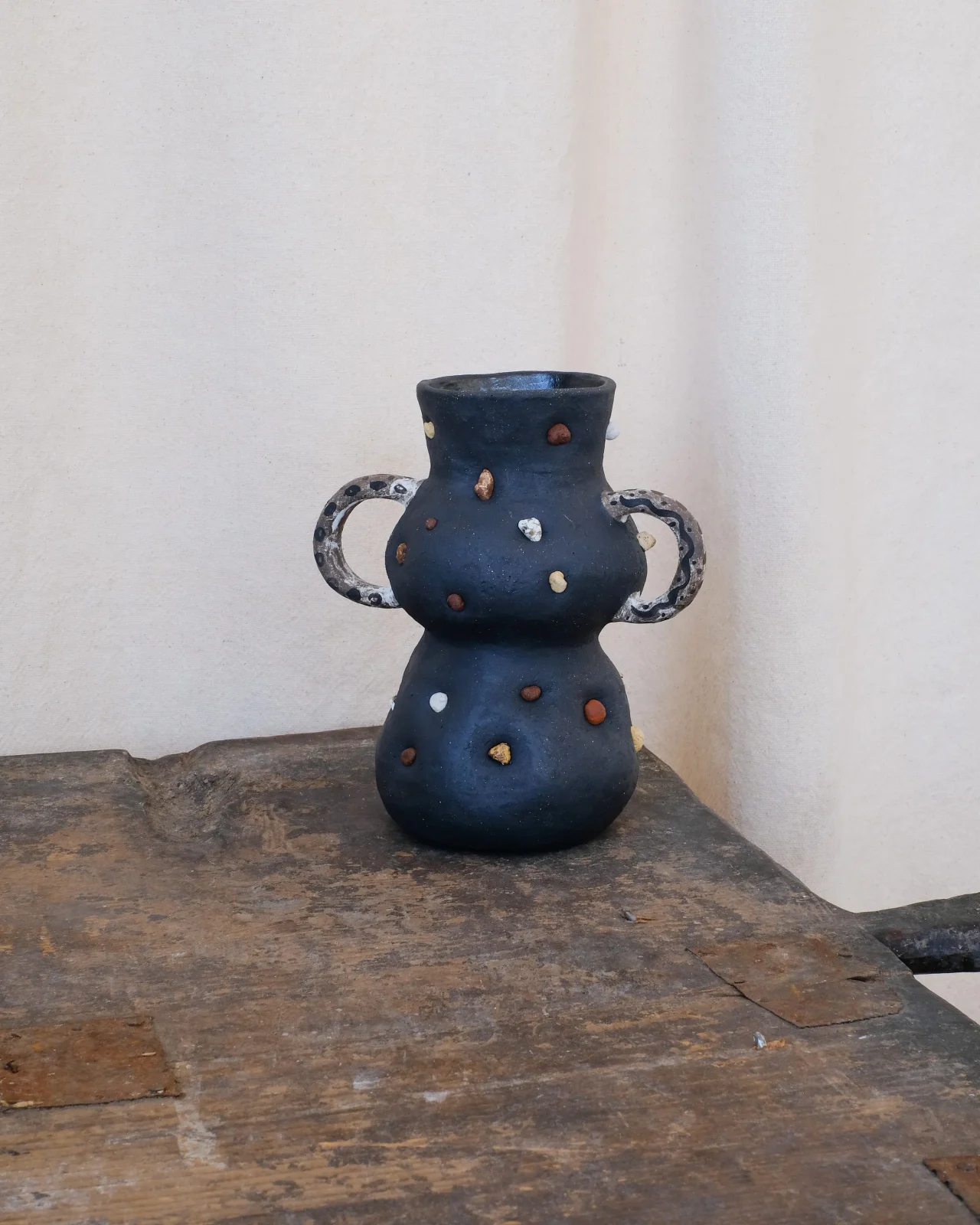 Dual Handle Little Rock Vase — 3