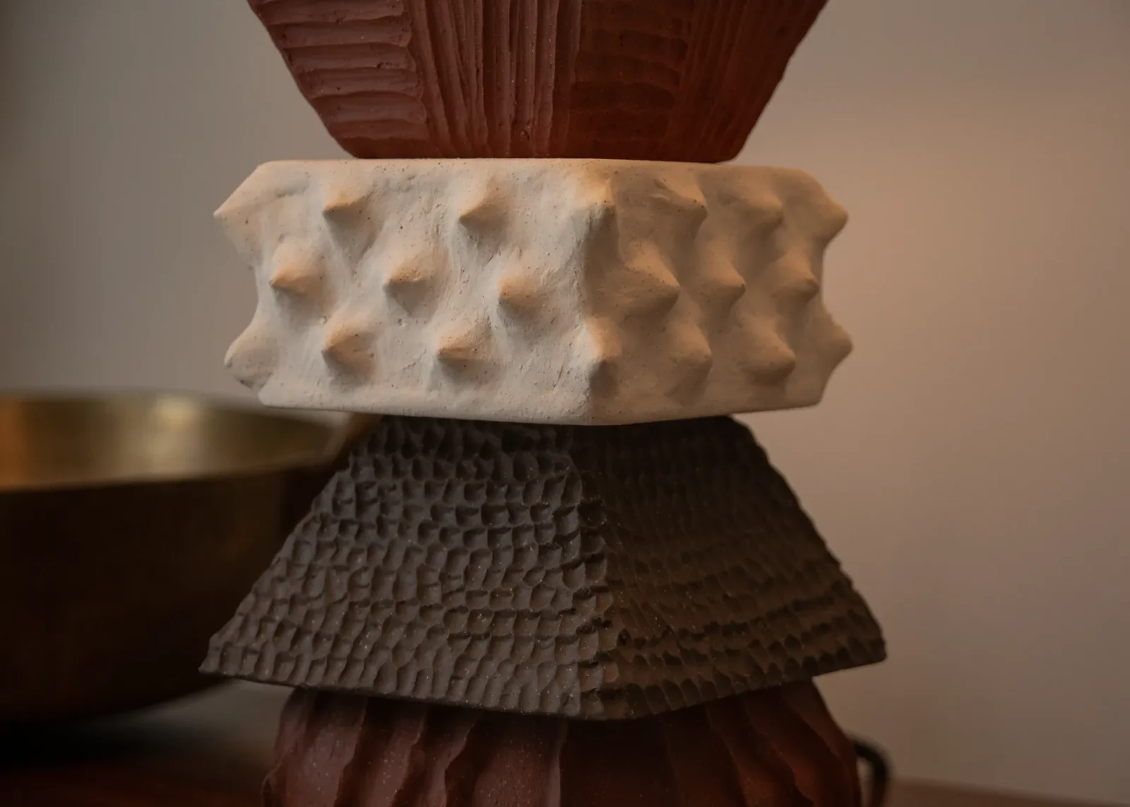 Apapuchi Table Lamp In Earthenware And Cotton — 5