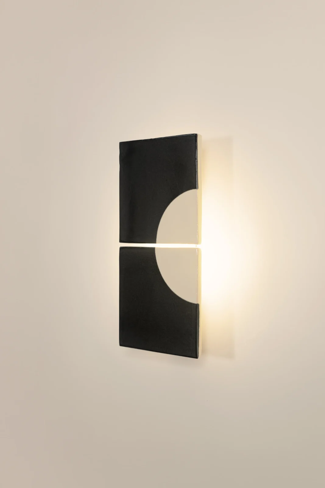 Tiles Moon European Wall Sconce in Ceramic and Metal — 14