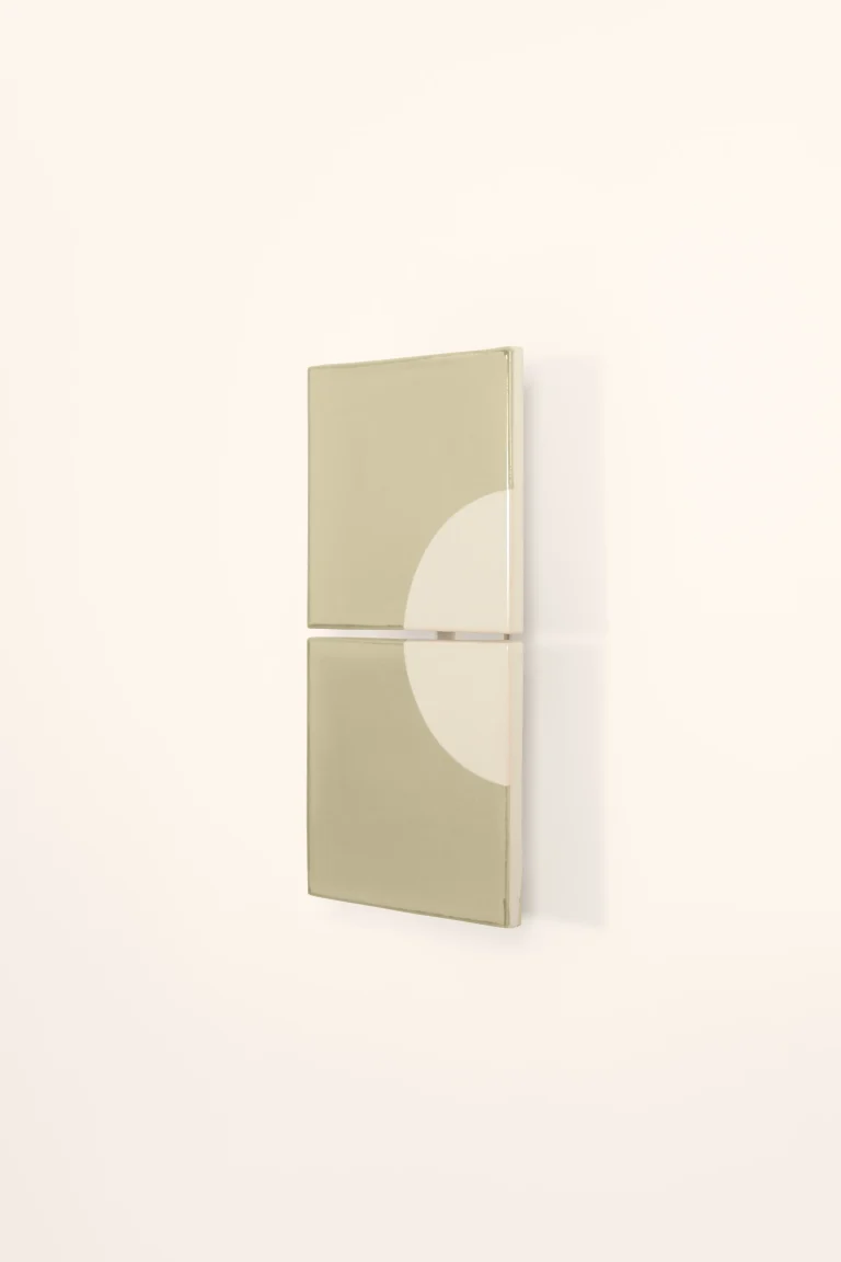 Tiles Moon American Wall Sconce in Ceramic and Metal — 9