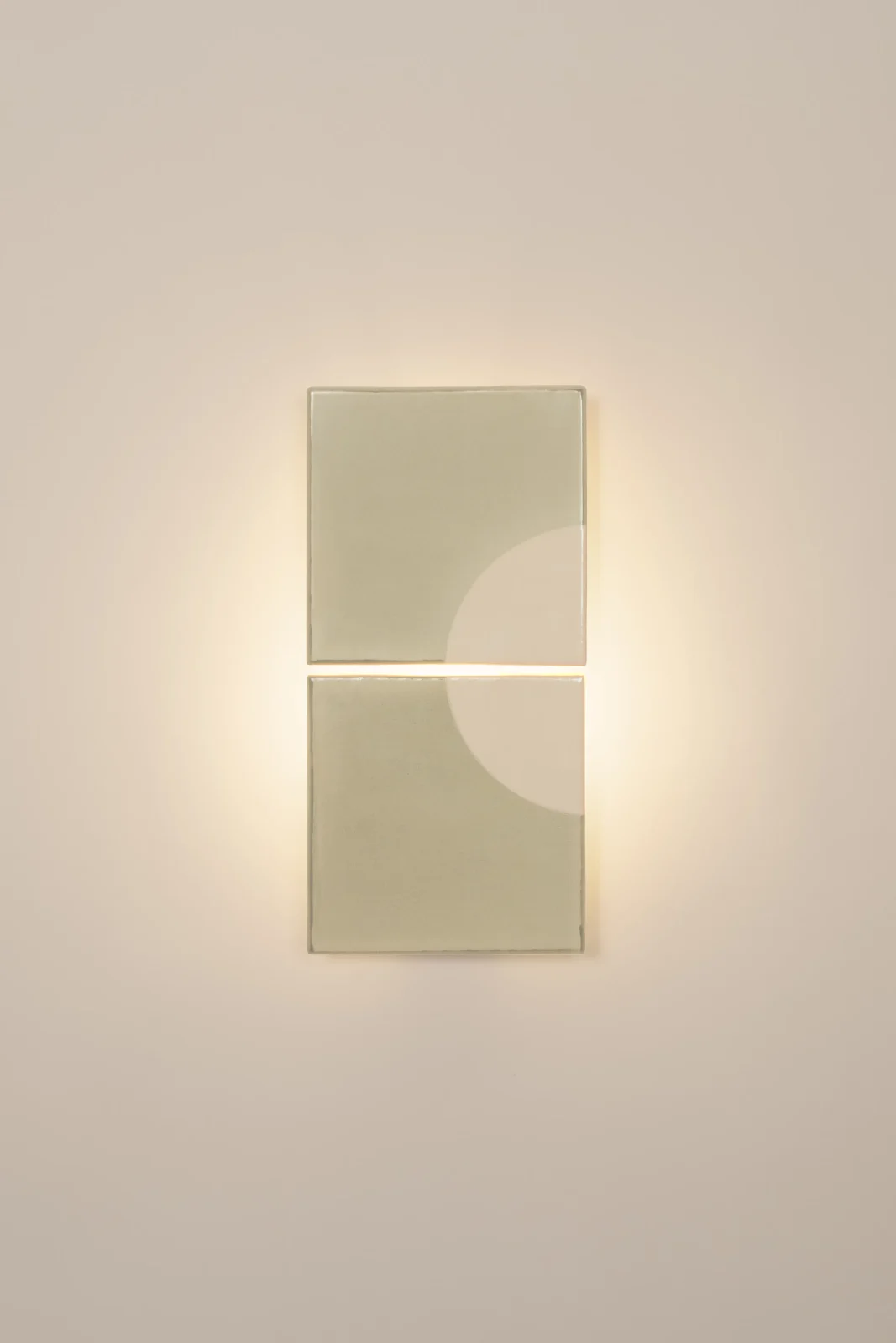 Tiles Moon European Wall Sconce in Ceramic and Metal — 9