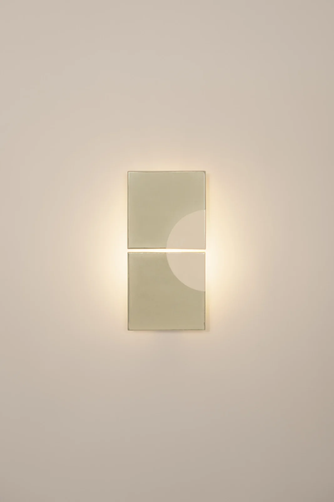 Tiles Moon European Wall Sconce in Ceramic and Metal — 21