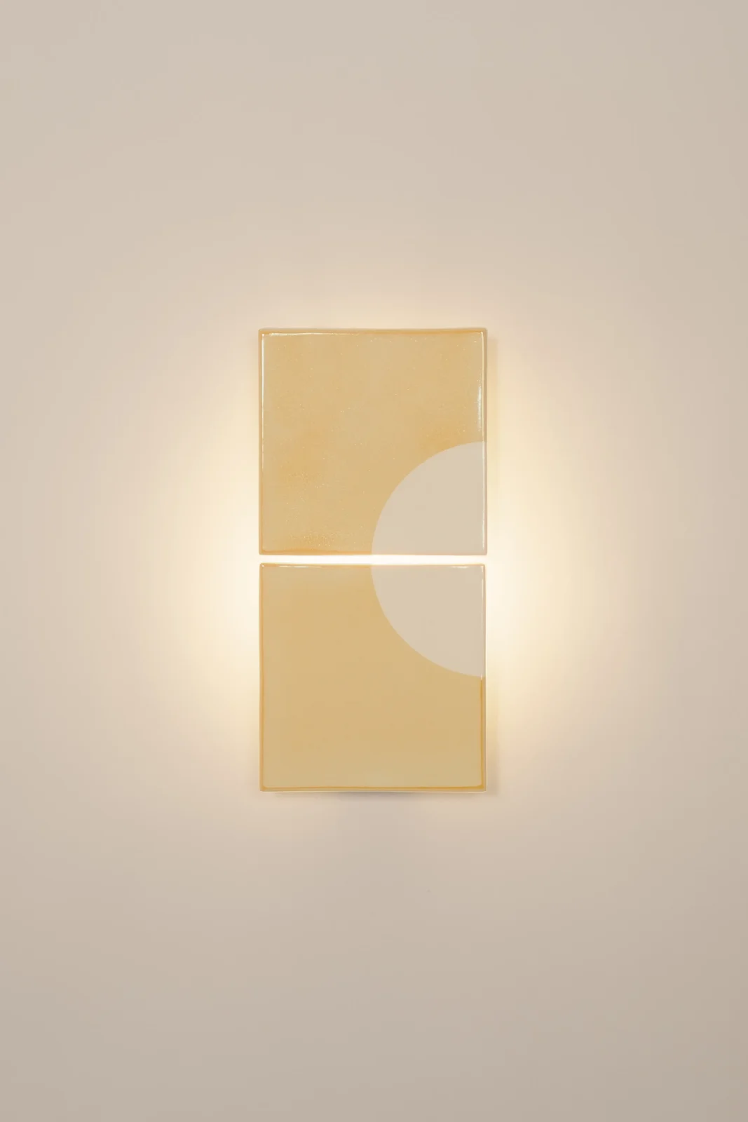 Tiles Moon European Wall Sconce in Ceramic and Metal — 20