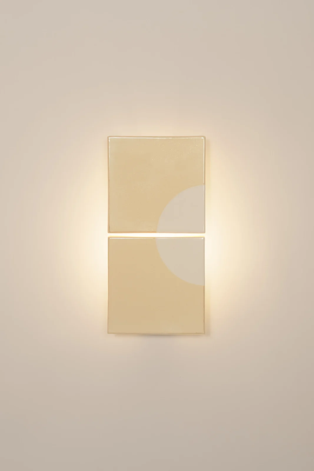 Tiles Moon European Wall Sconce in Ceramic and Metal — 18