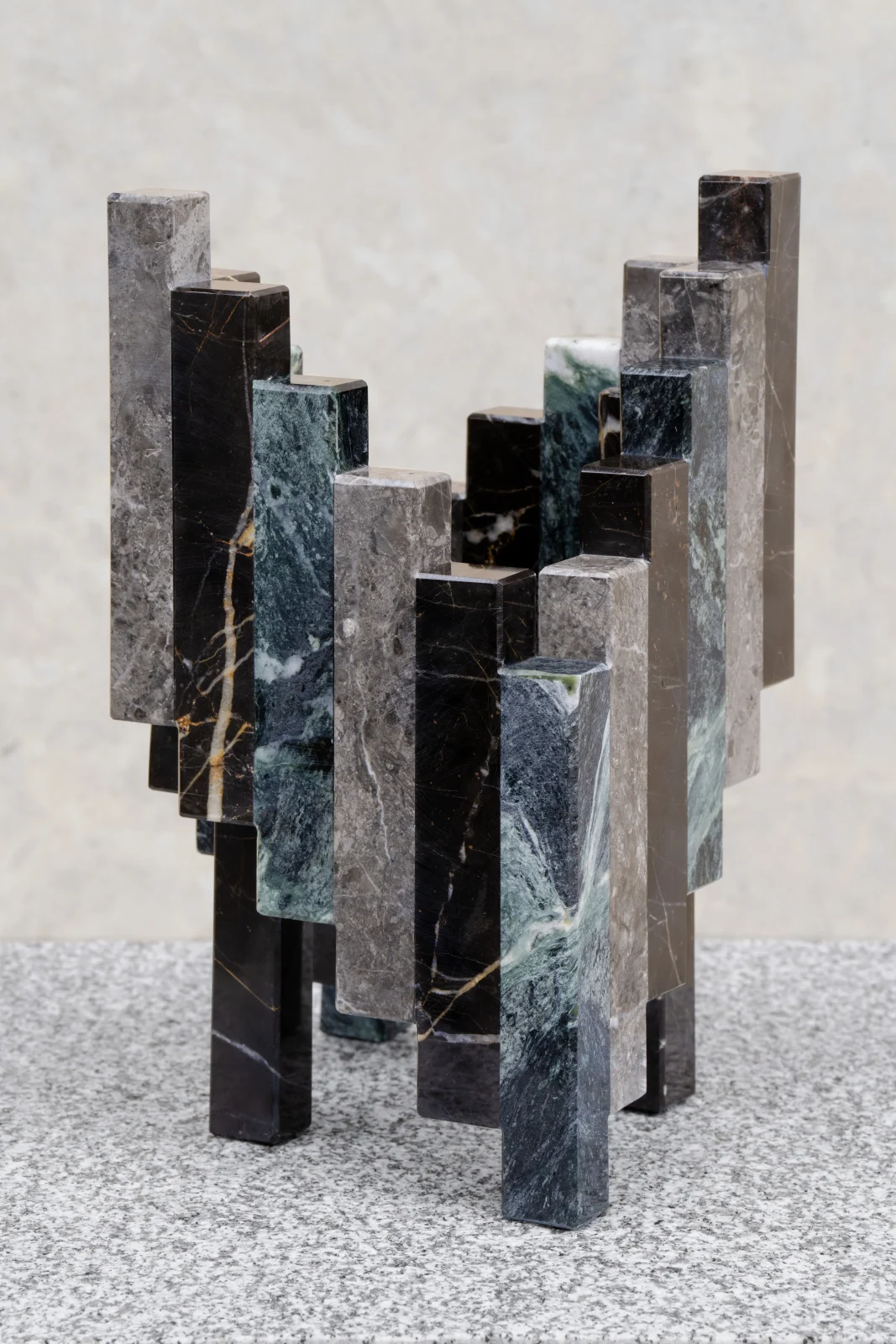 Strata - Flower Vase Staggered Green — 5