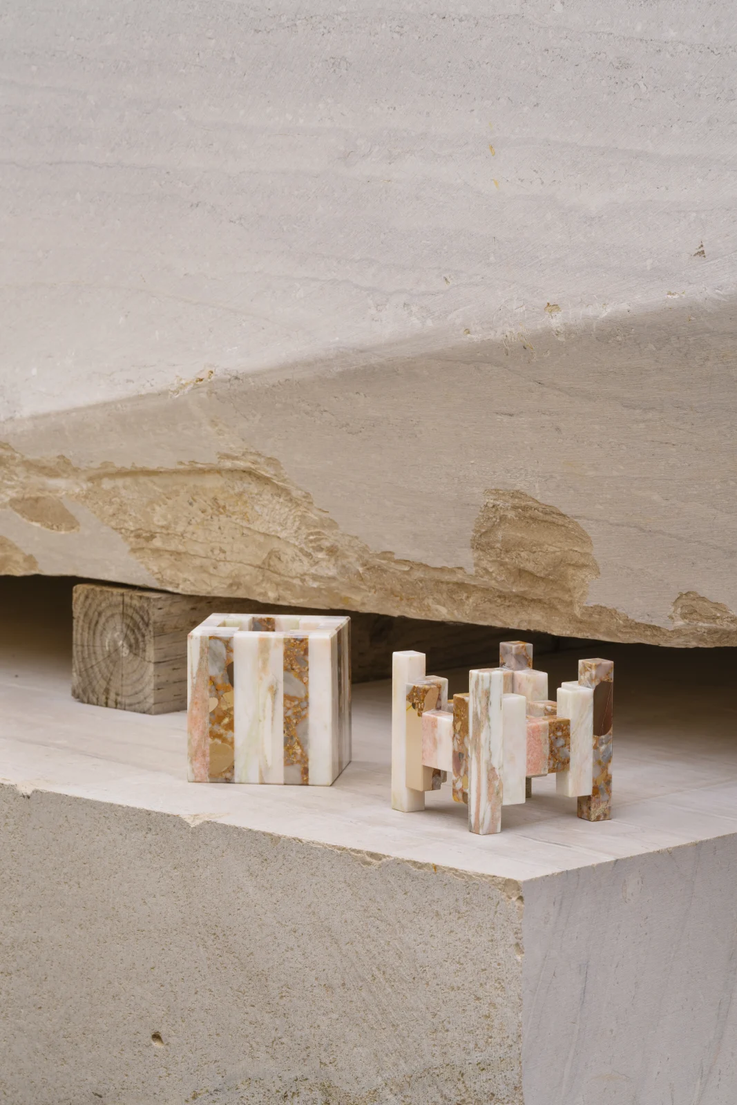 Strata - Flower Vase Cube Pink — 3