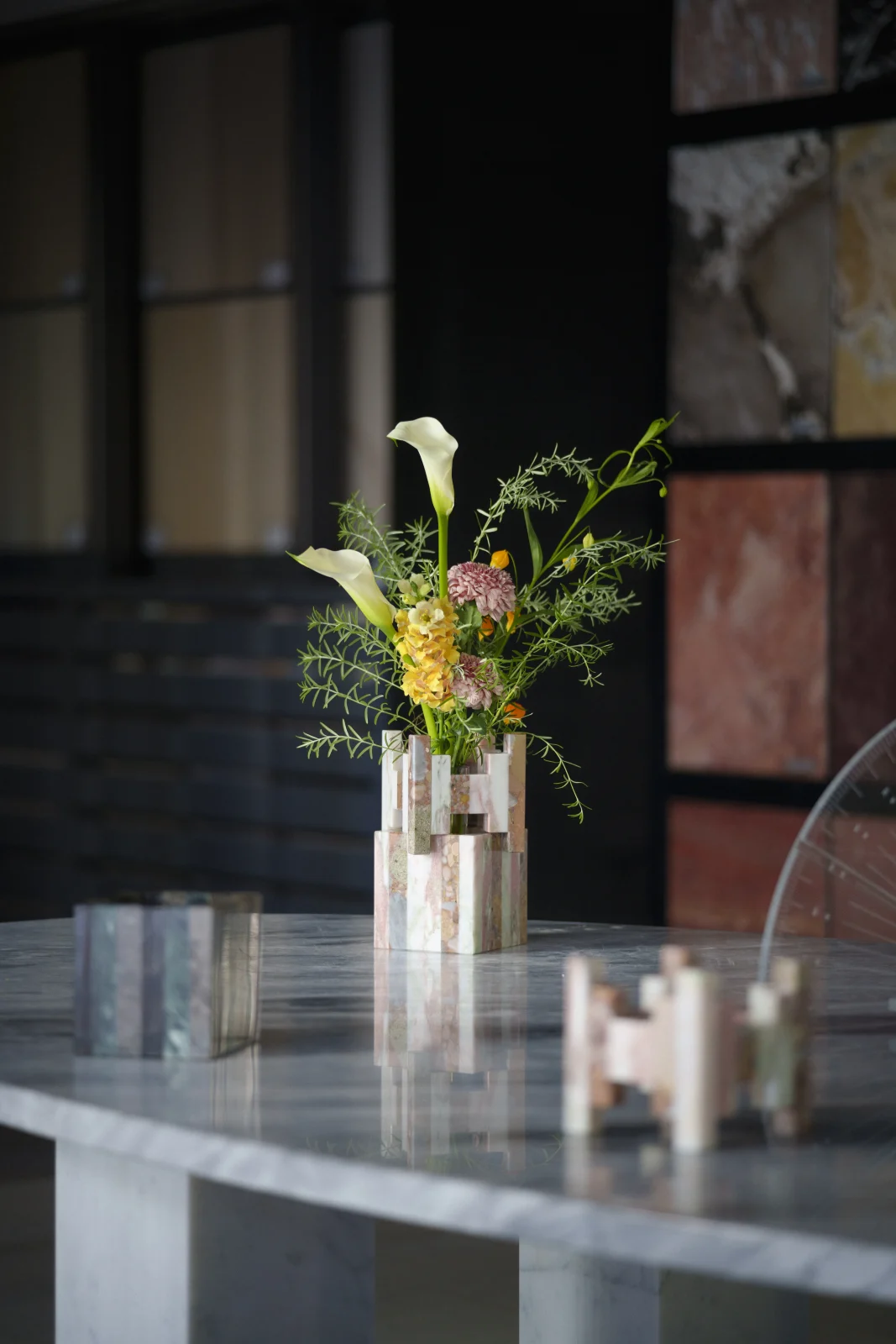 Strata - Flower Vase Cube Pink — 8