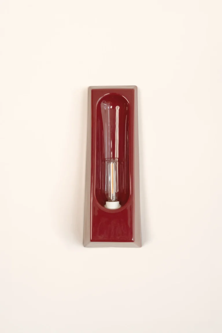 Alcove European Wall Sconce In Glazed Ceramic — 28