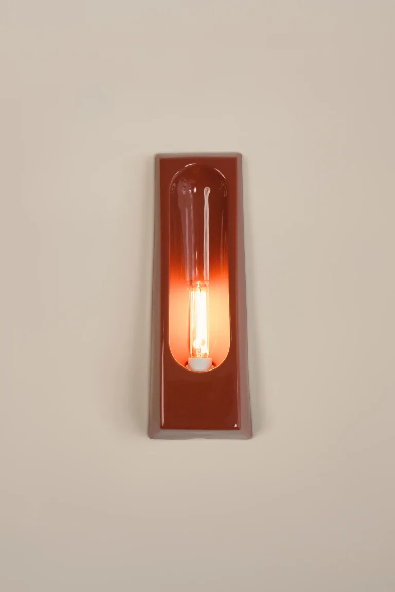 Alcove European Wall Sconce In Glazed Ceramic — 9