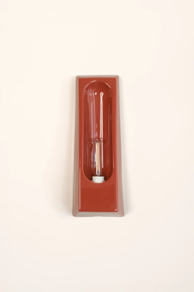 Alcove European Wall Sconce In Glazed Ceramic — 23