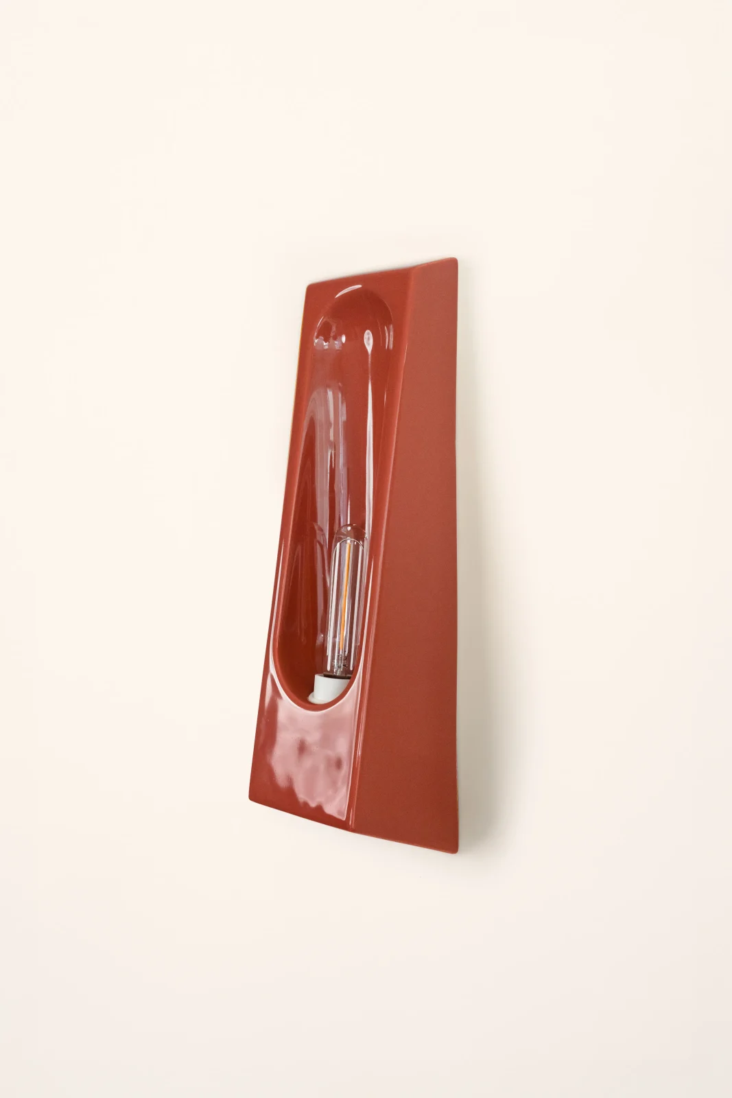 Alcove European Wall Sconce In Glazed Ceramic — 8