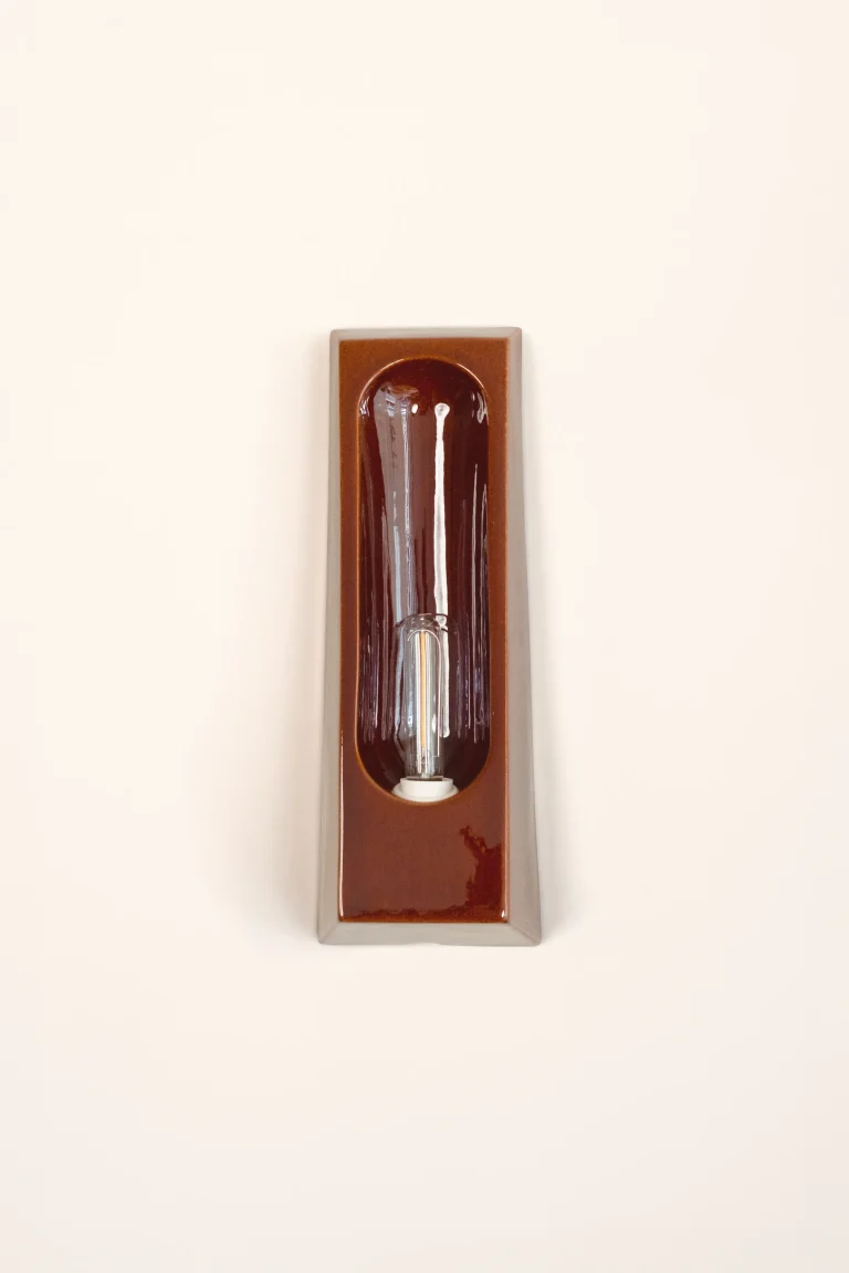 Alcove European Wall Sconce In Glazed Ceramic — 27