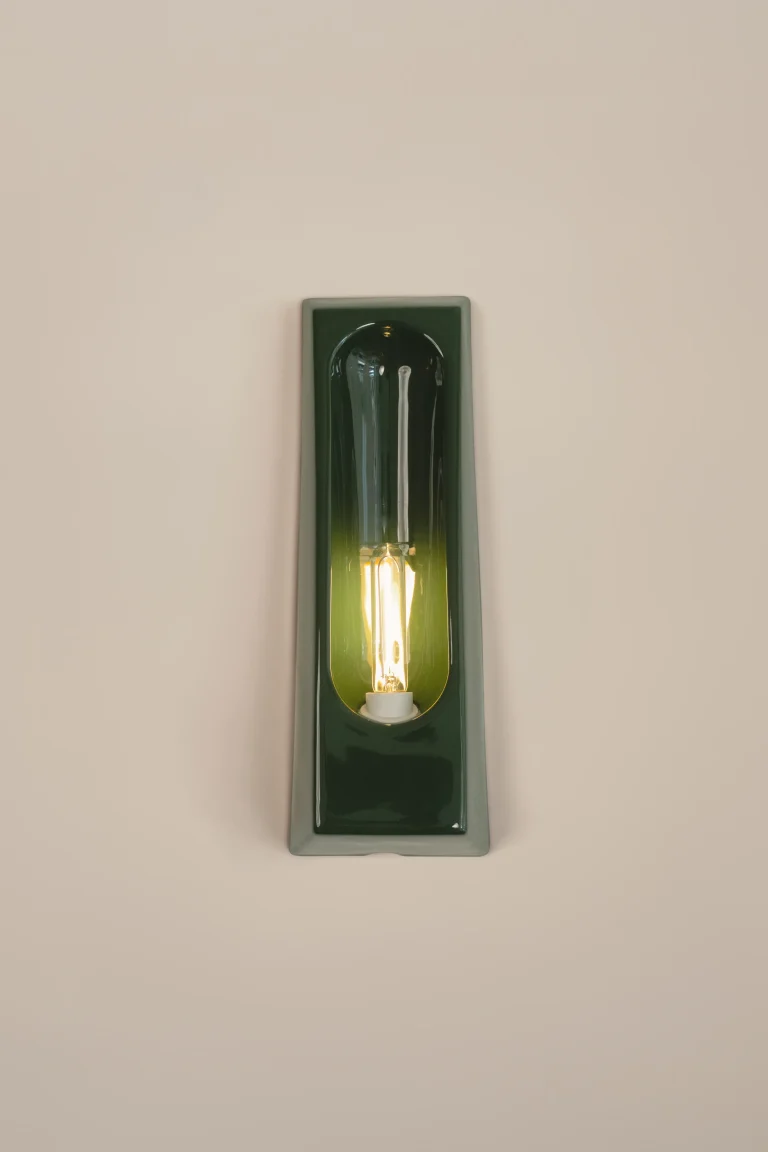 Alcove European Wall Sconce In Glazed Ceramic — 18