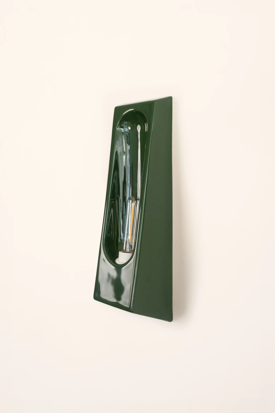 Alcove European Wall Sconce In Glazed Ceramic — 17