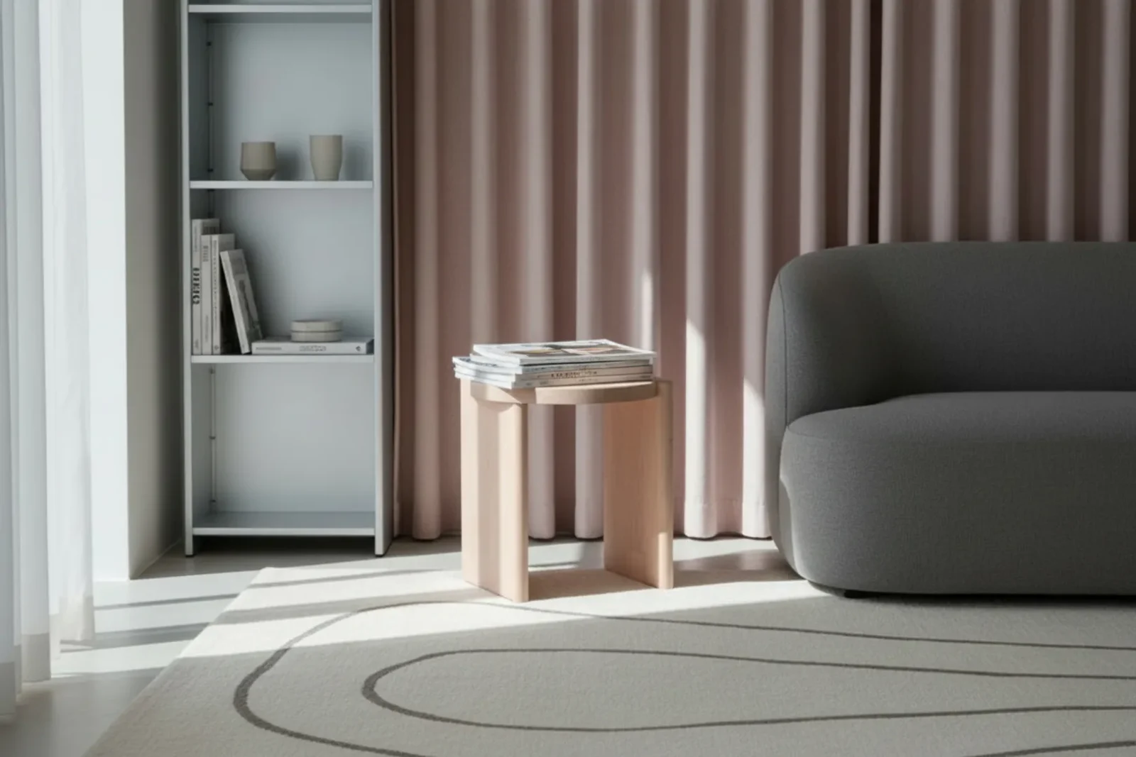 Shift Stool - Ash - Light Pink — 4