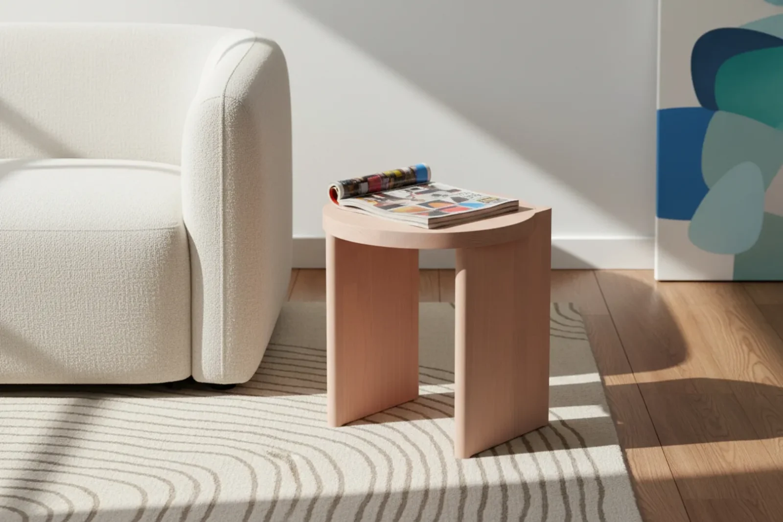 Shift Stool - Ash - Light Pink — 10