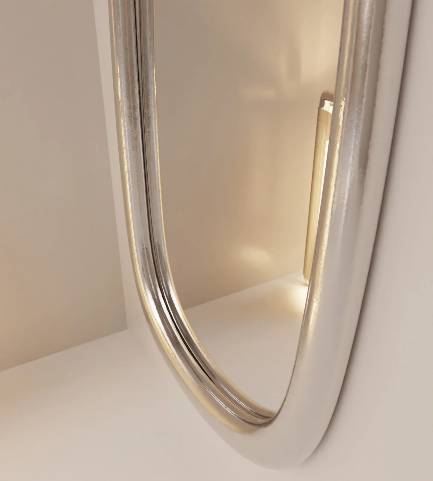 “lago” Wall Mirror | Liquid Metal — 4
