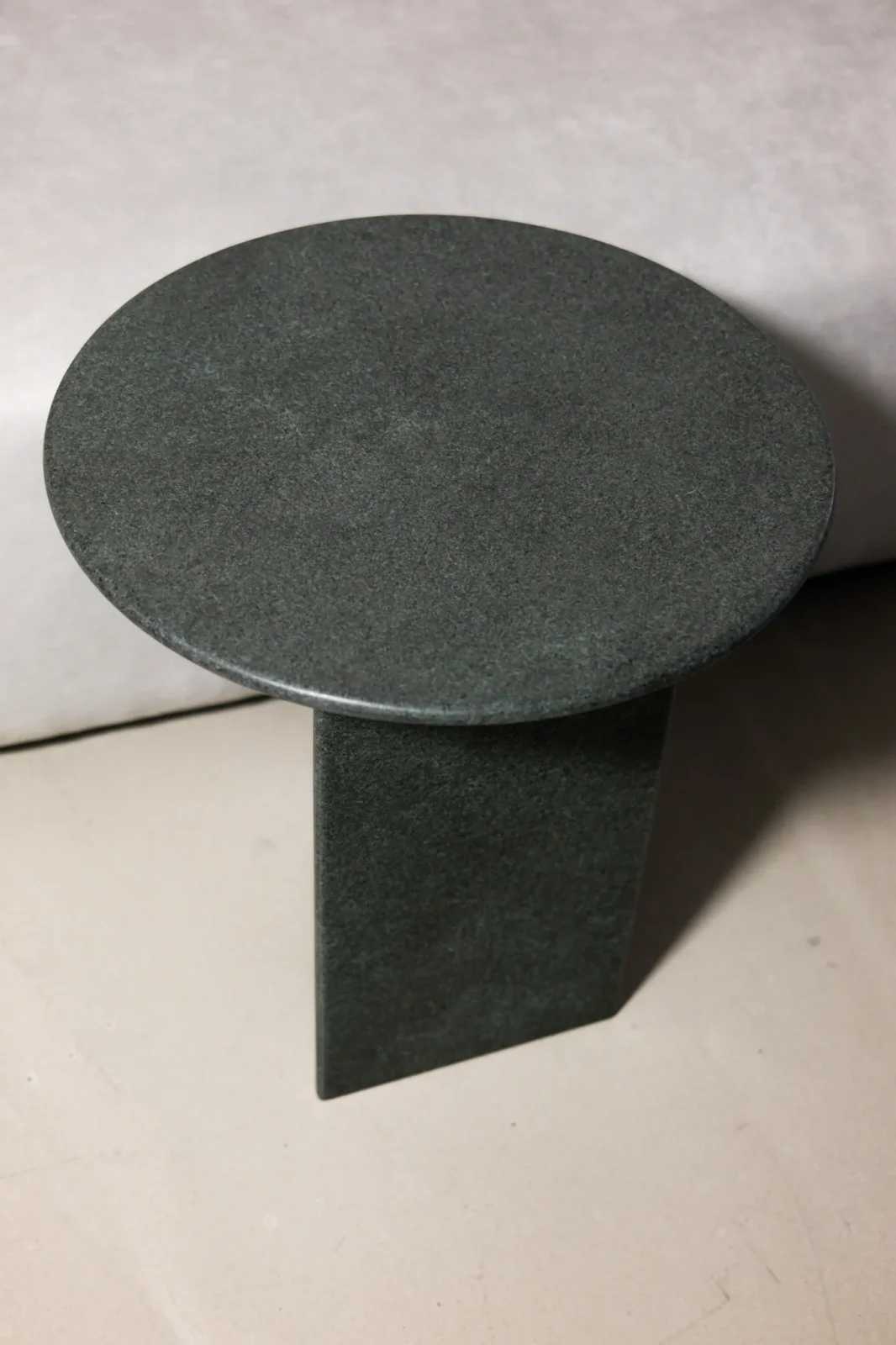 Liso Side Table, Brushed Diabase Volcanic Stone — 6