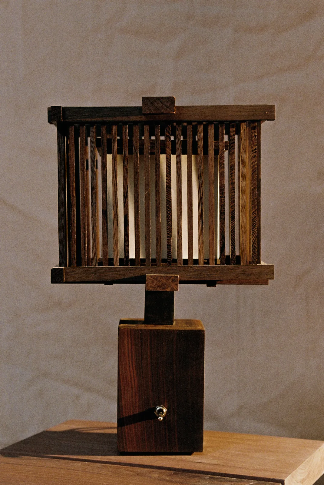 Amar Table Lamp in Wenge Wood and Pau Ferro — 2