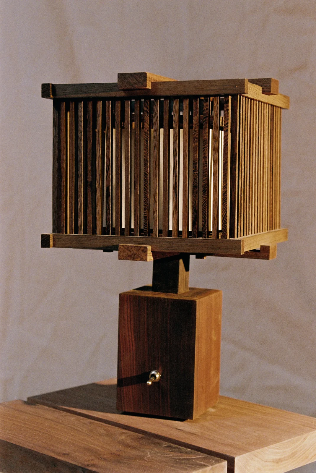 Amar Table Lamp in Wenge Wood and Pau Ferro — 3