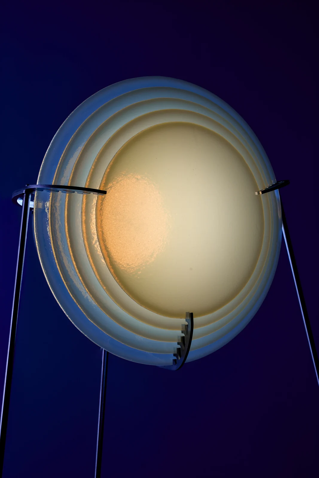 Sky-Set Floor Lamp in Glass and Stainless Steel — 2