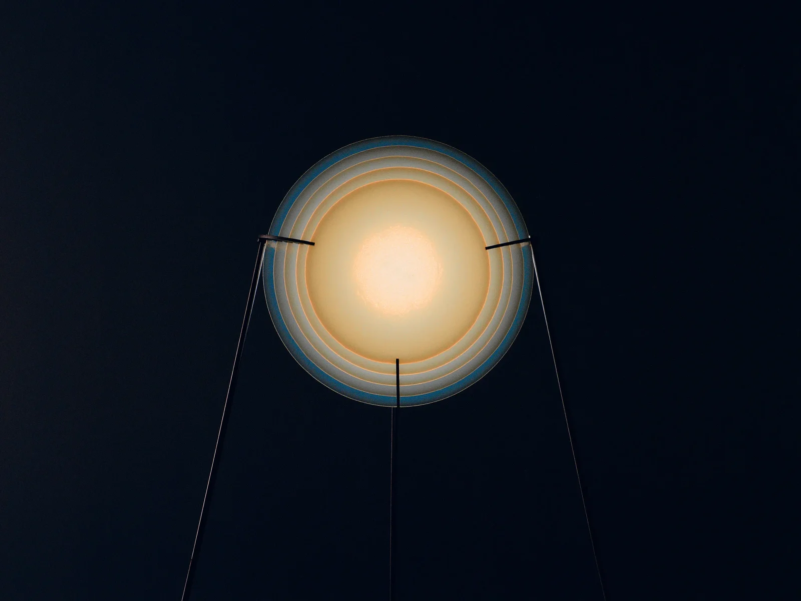 Sky-Set Floor Lamp in Glass and Stainless Steel — 4
