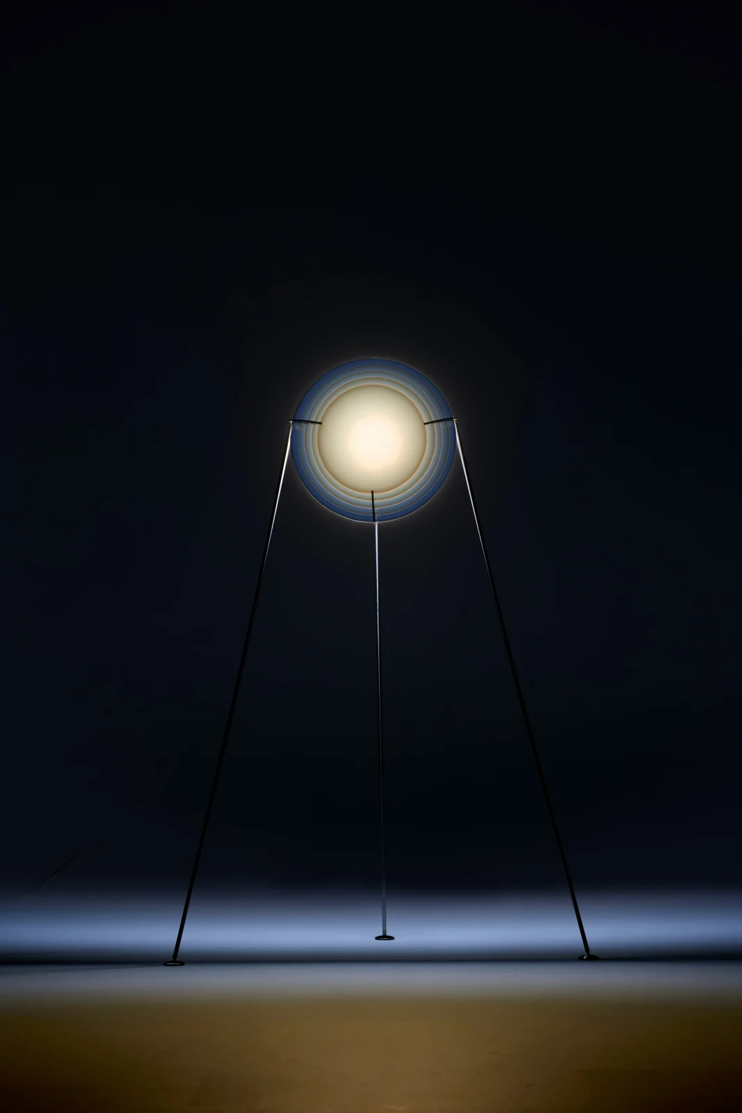 Sky-Set Floor Lamp in Glass and Stainless Steel — 5