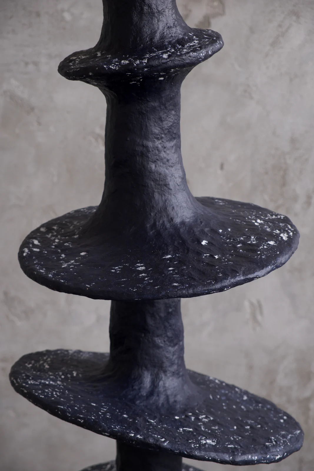 Orbita Floor Lamp in Biocomposite and Bouclé Wool — 4