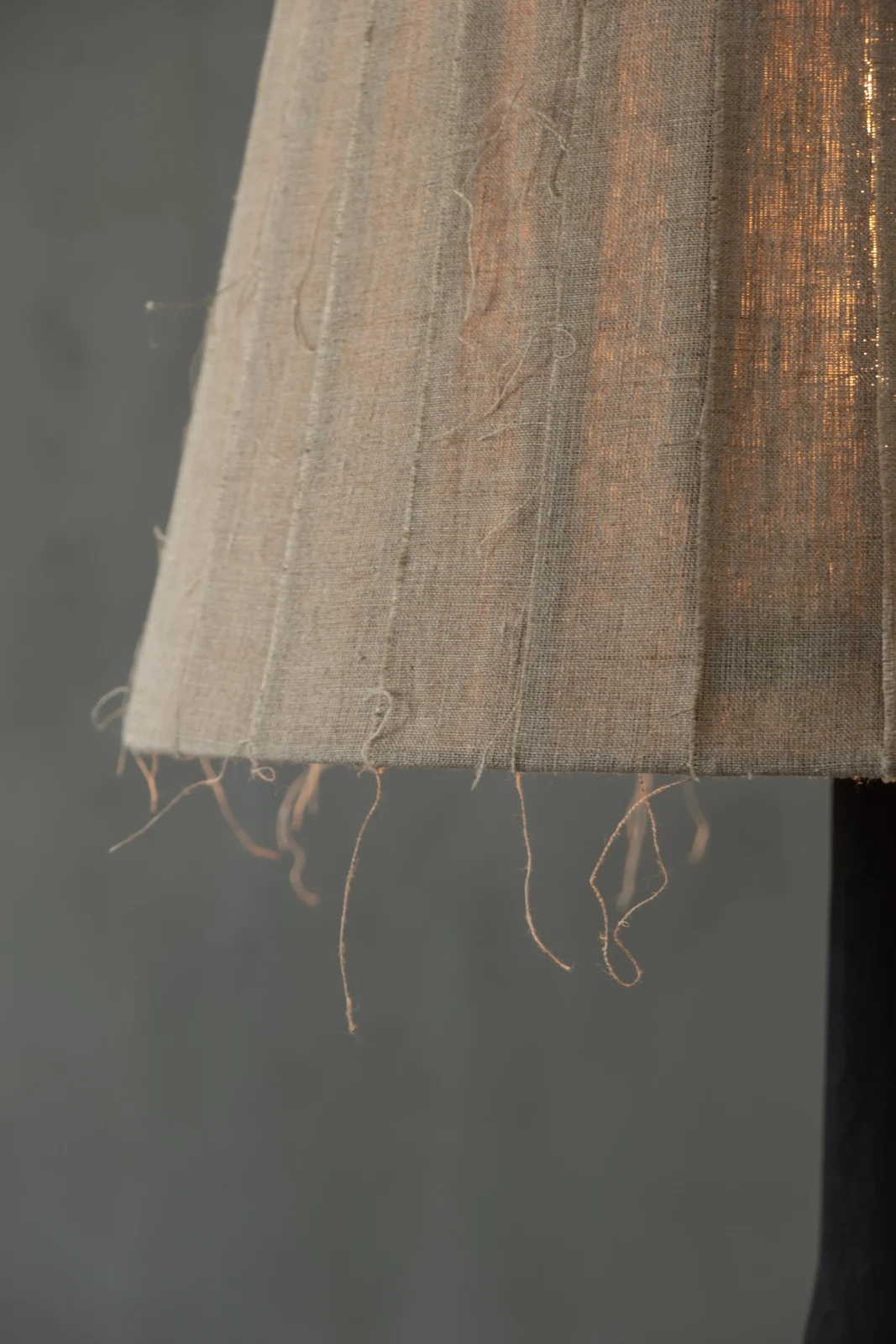 Vereteno Floor Lamp in Biocomposite and Linen — 4