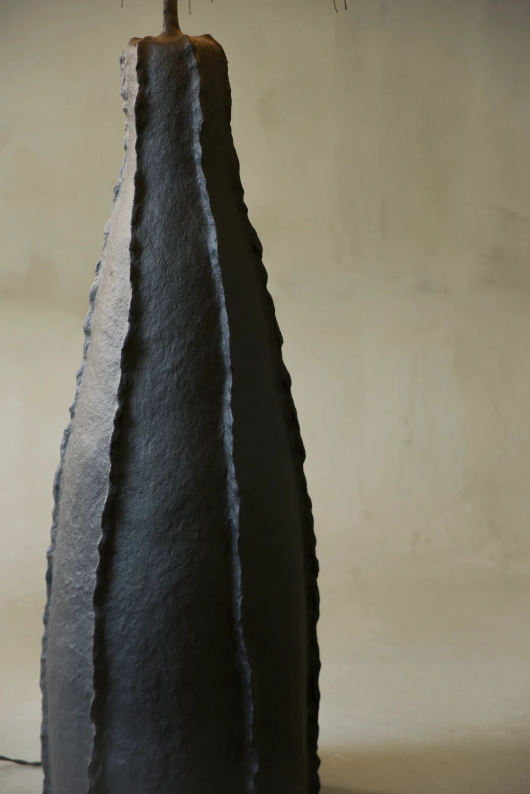 Laco Floor Lamp in Biocomposite and Linen — 4