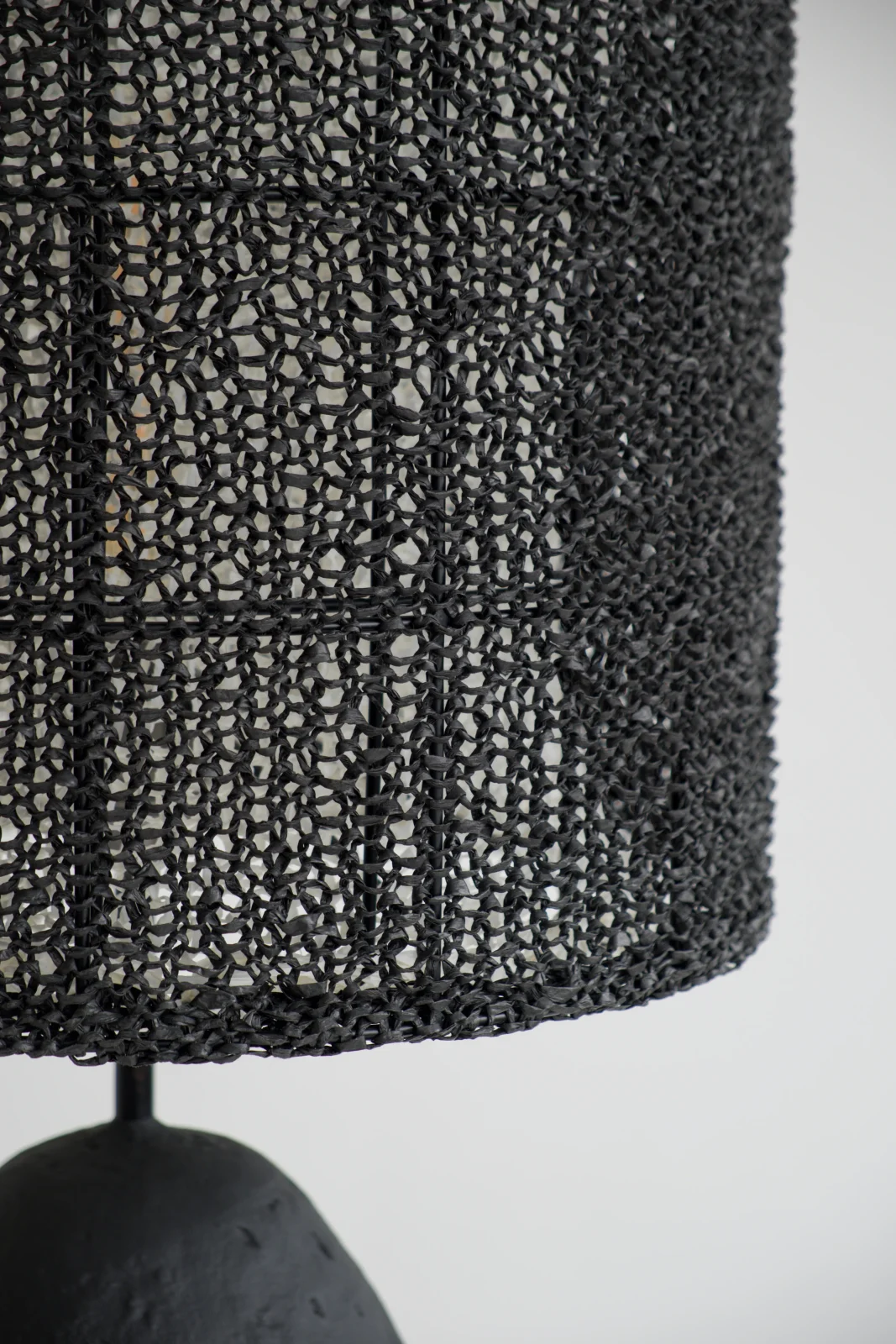 Ember Floor Lamp in Biocomposite and Raffia — 7