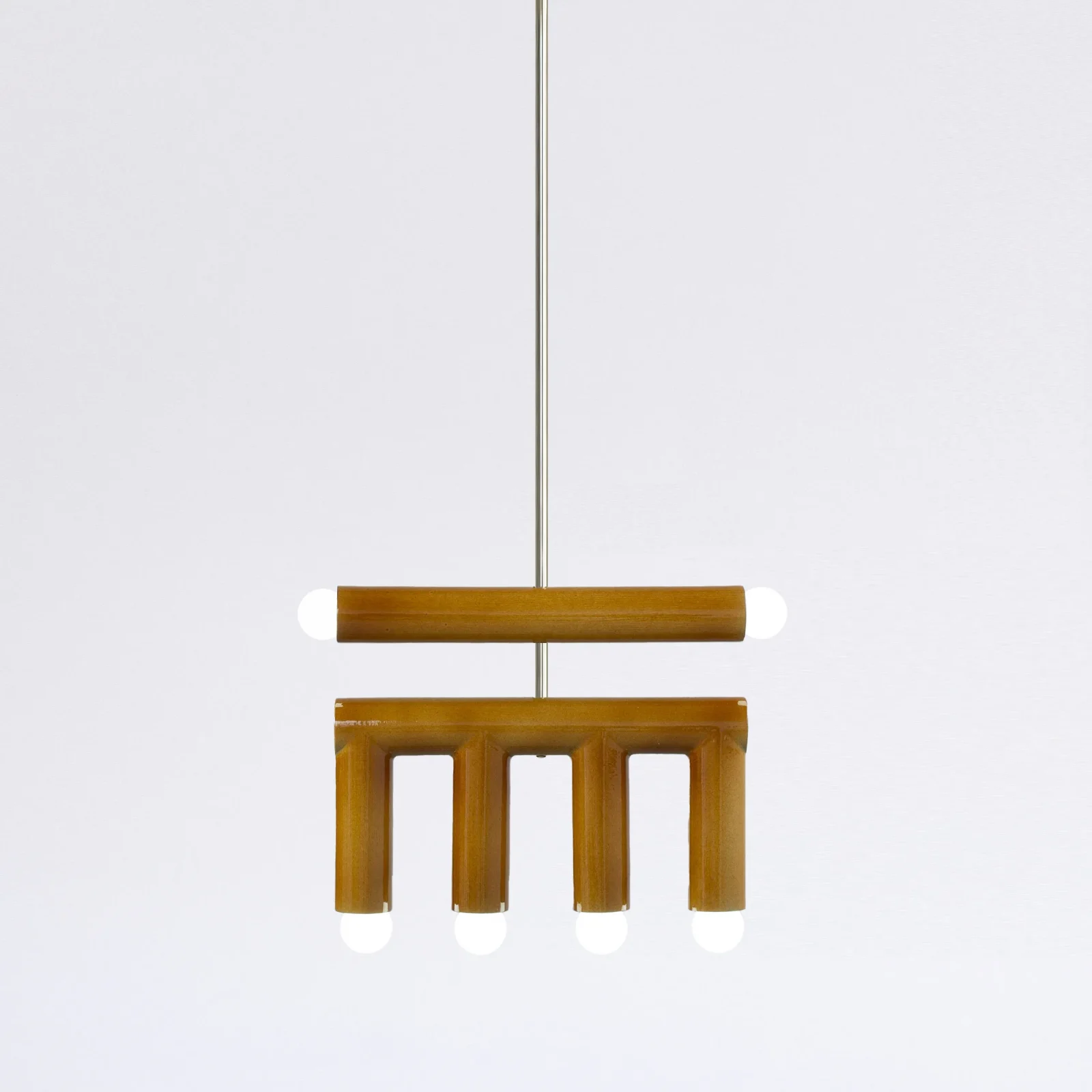 Trn / Model D2 Silver Finish Pendant Lamp in Ceramic — 7