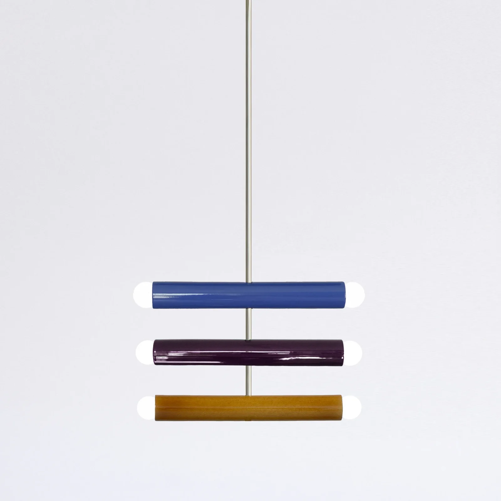 Trn / Model C4 Silver Finish Pendant Lamp in Ceramic — 6