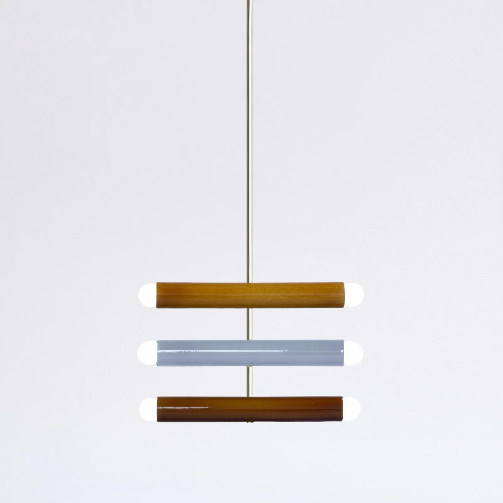Trn / Model C4 Silver Finish Pendant Lamp in Ceramic — 7
