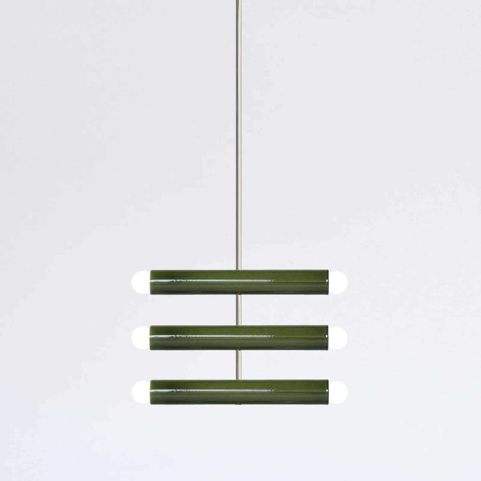 Trn / Model C4 Silver Finish Pendant Lamp in Ceramic — 9