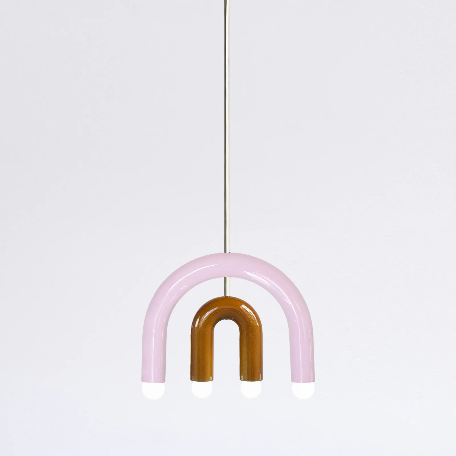 Trn / Model C1 Silver Finish Pendant Lamp in Ceramic — 9