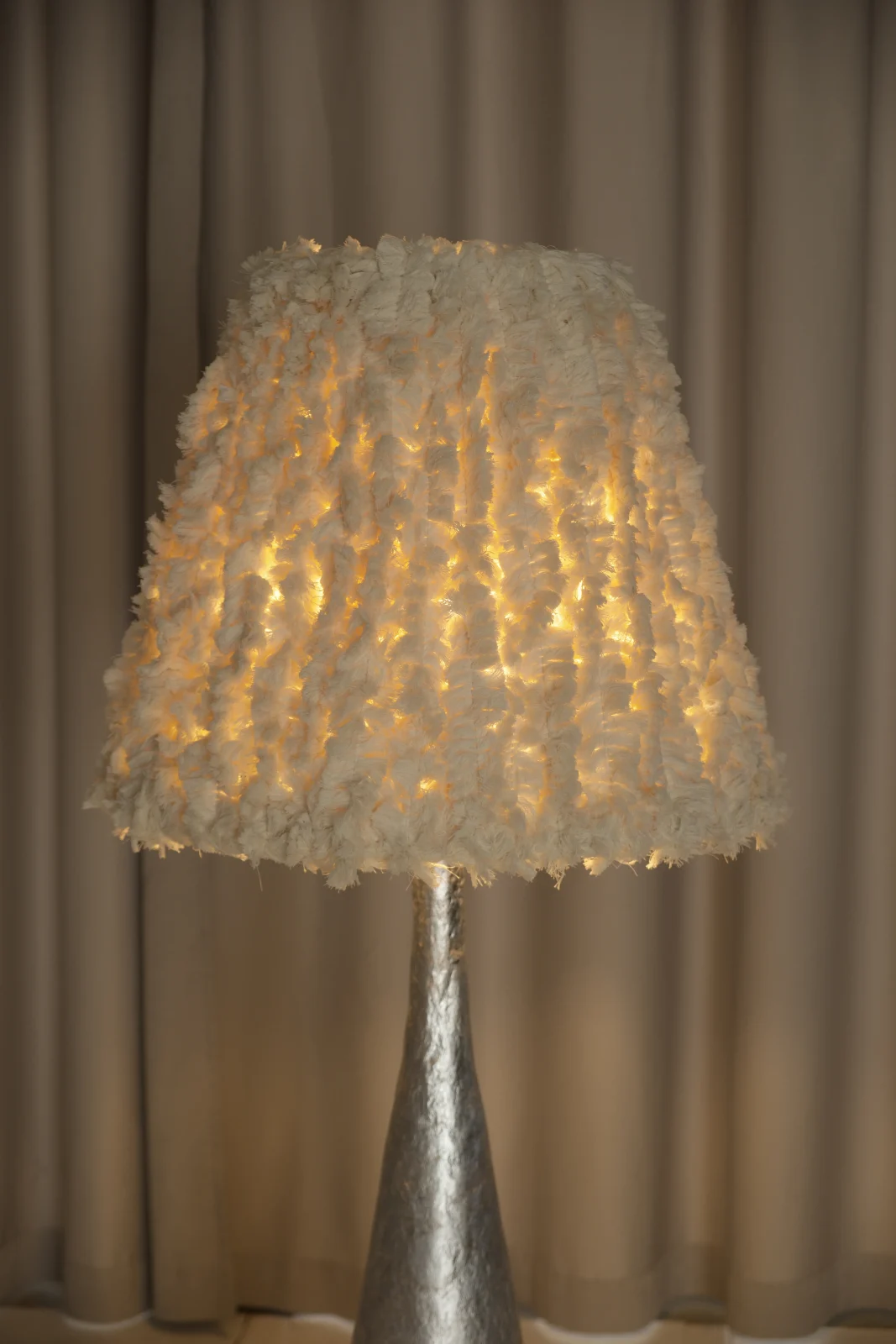 Silva Soft Floor Lamp in Biocomposite and Cotton — 4