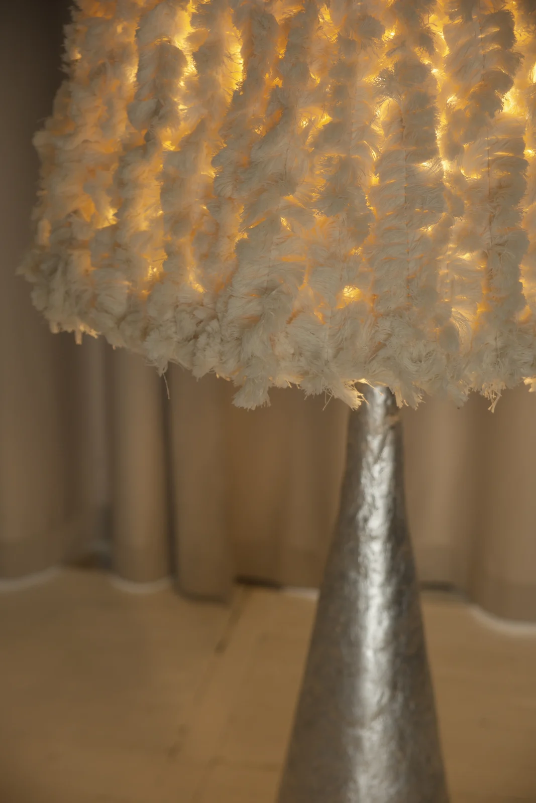 Silva Soft Floor Lamp in Biocomposite and Cotton — 7