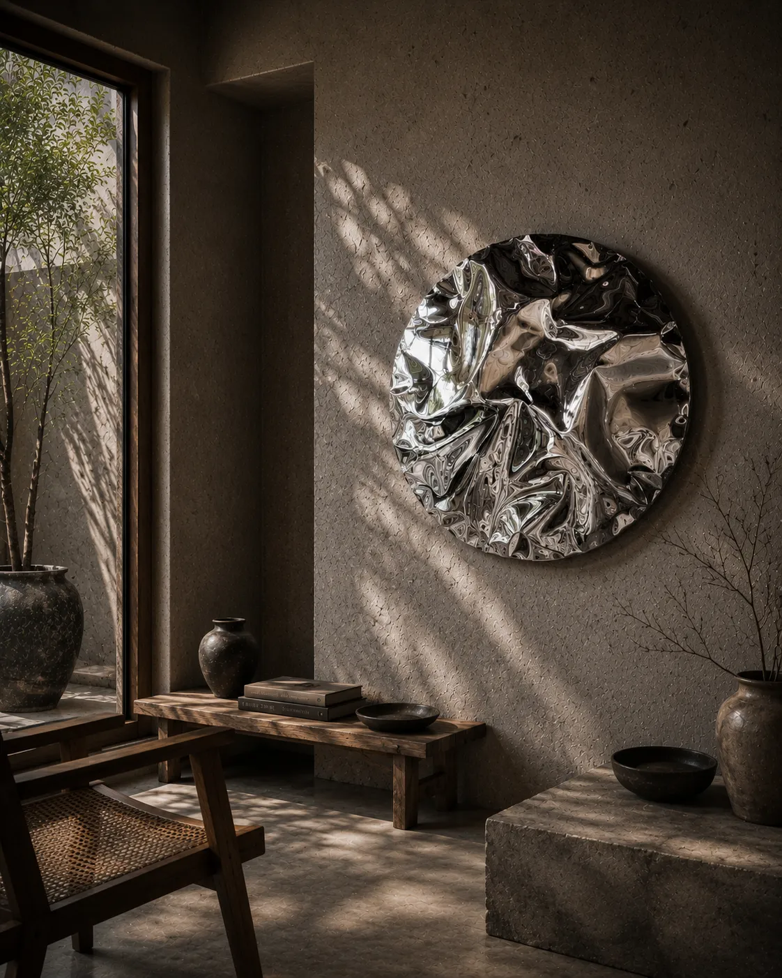 Stainless Steel Wall Sculpture