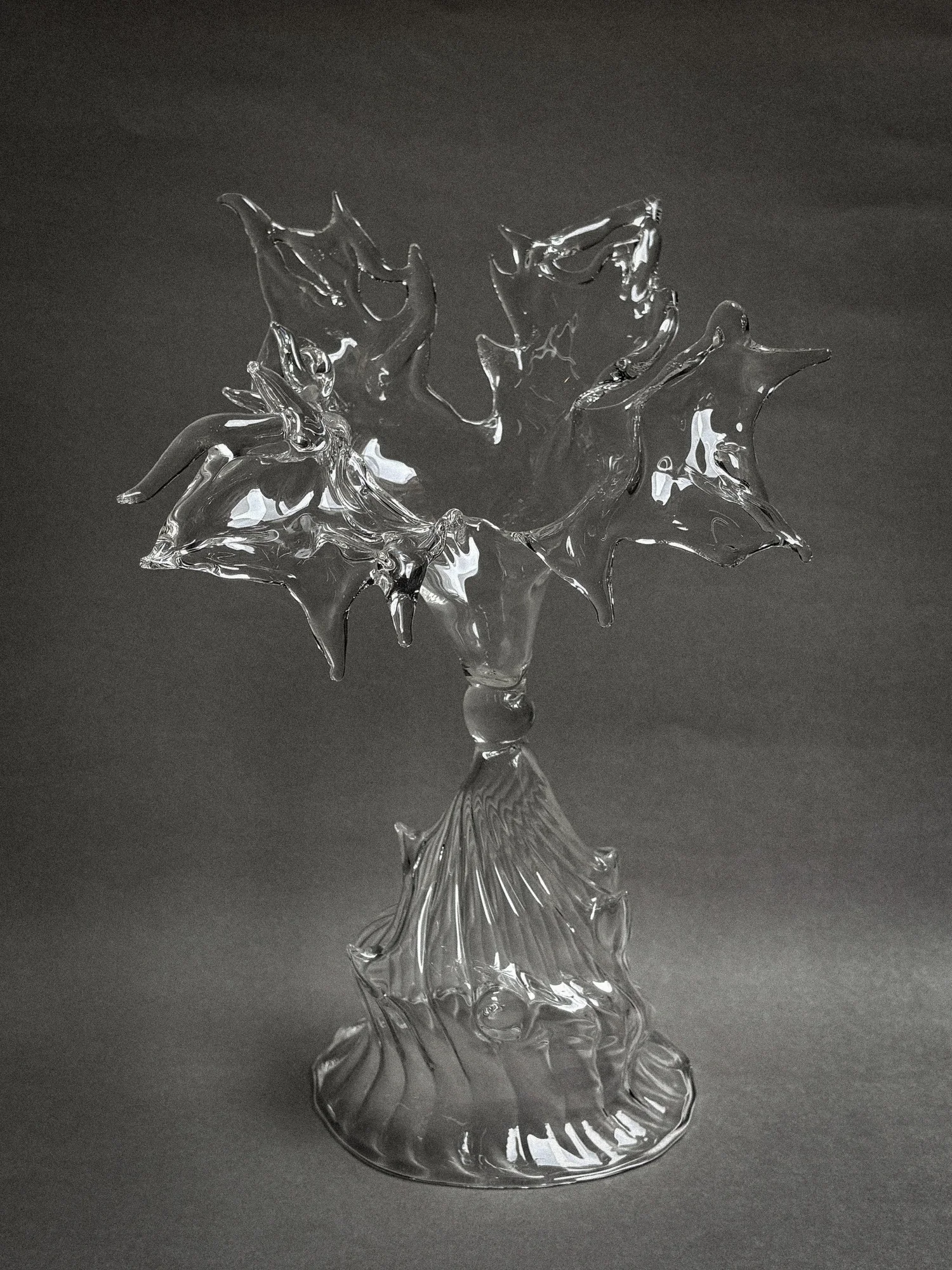 Romance flameworked borosilicate glass sculpture by PIA Glassworks