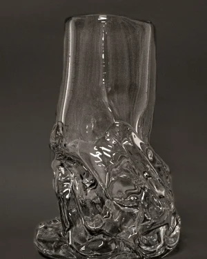 Organically Shaped Glass Vase