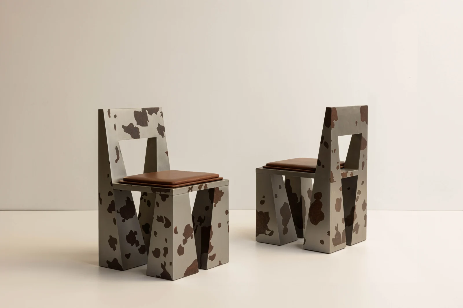 Cowgirl Oxidized Steel Chair by Toro Manifesto, designed with Amalgame Studio
