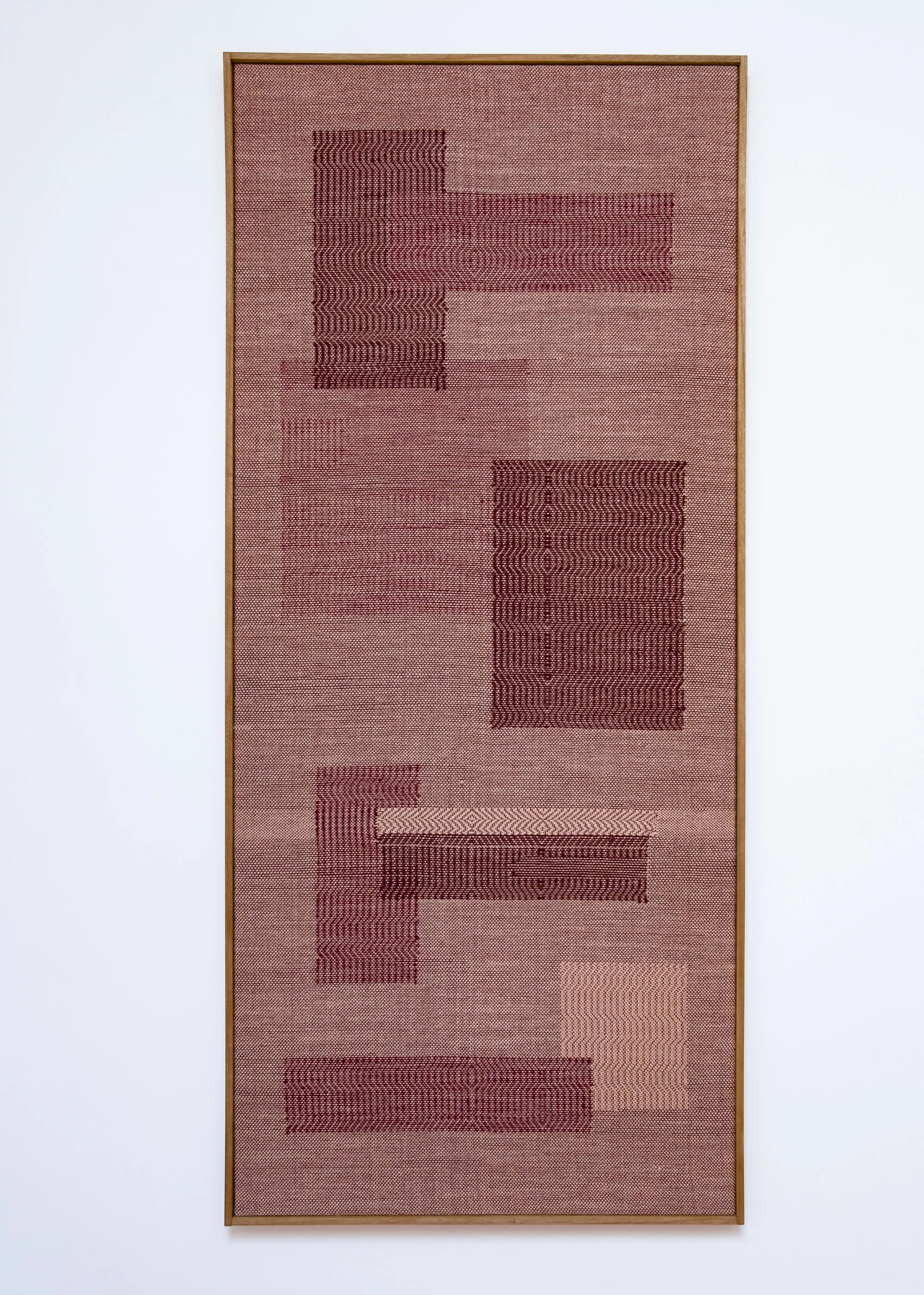 Spigolatura No 97 handwoven textile wall panel