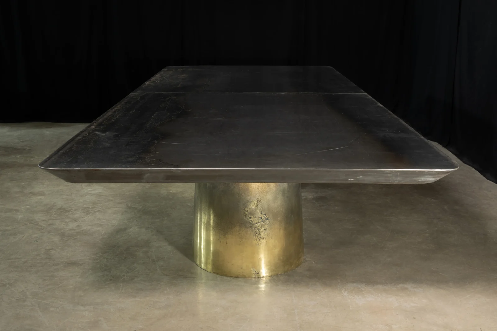 Cast Bronze and Metal Twin-pedestal Dining Table By Costantini, Benone — 4