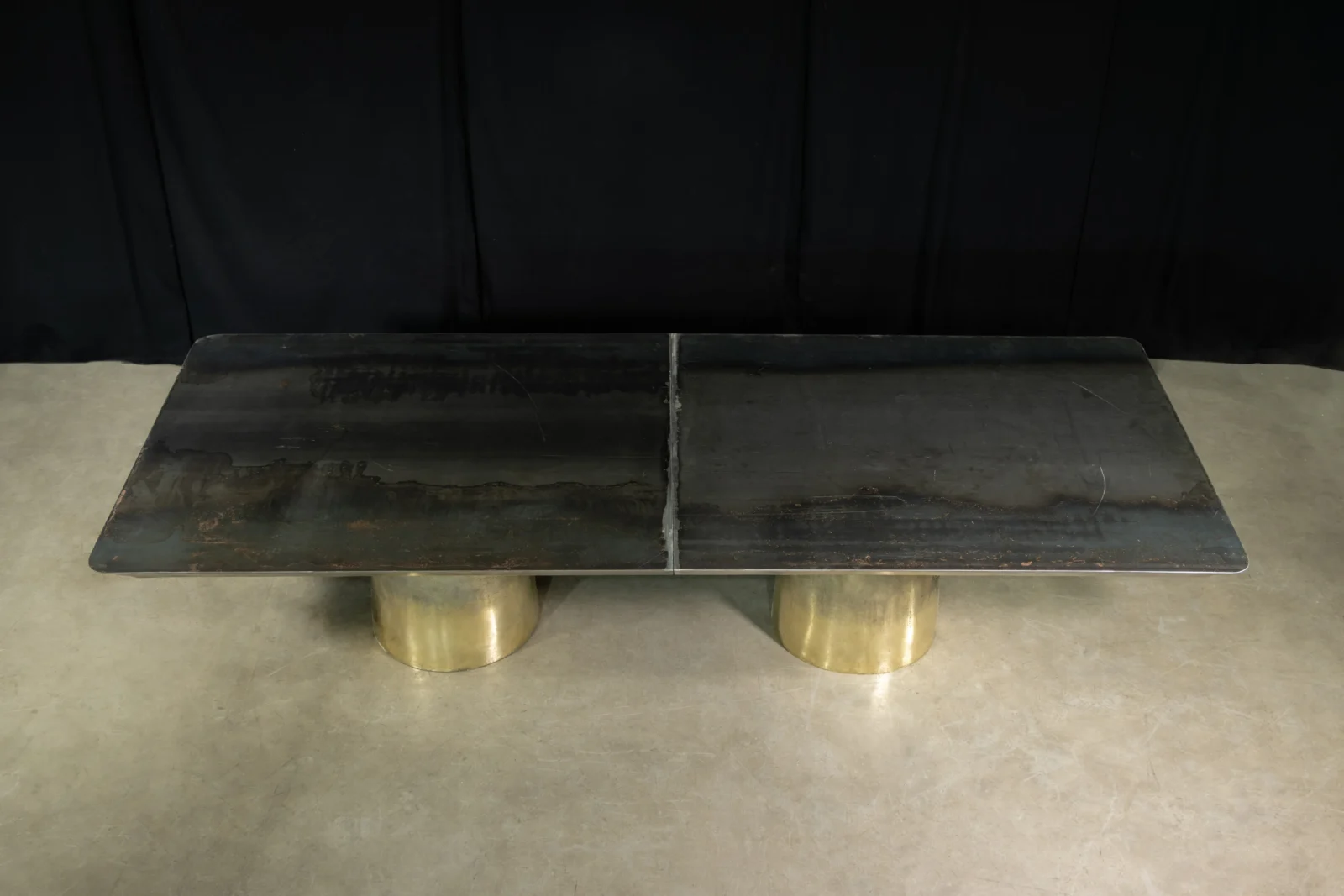 Cast Bronze and Metal Twin-pedestal Dining Table By Costantini, Benone — 6