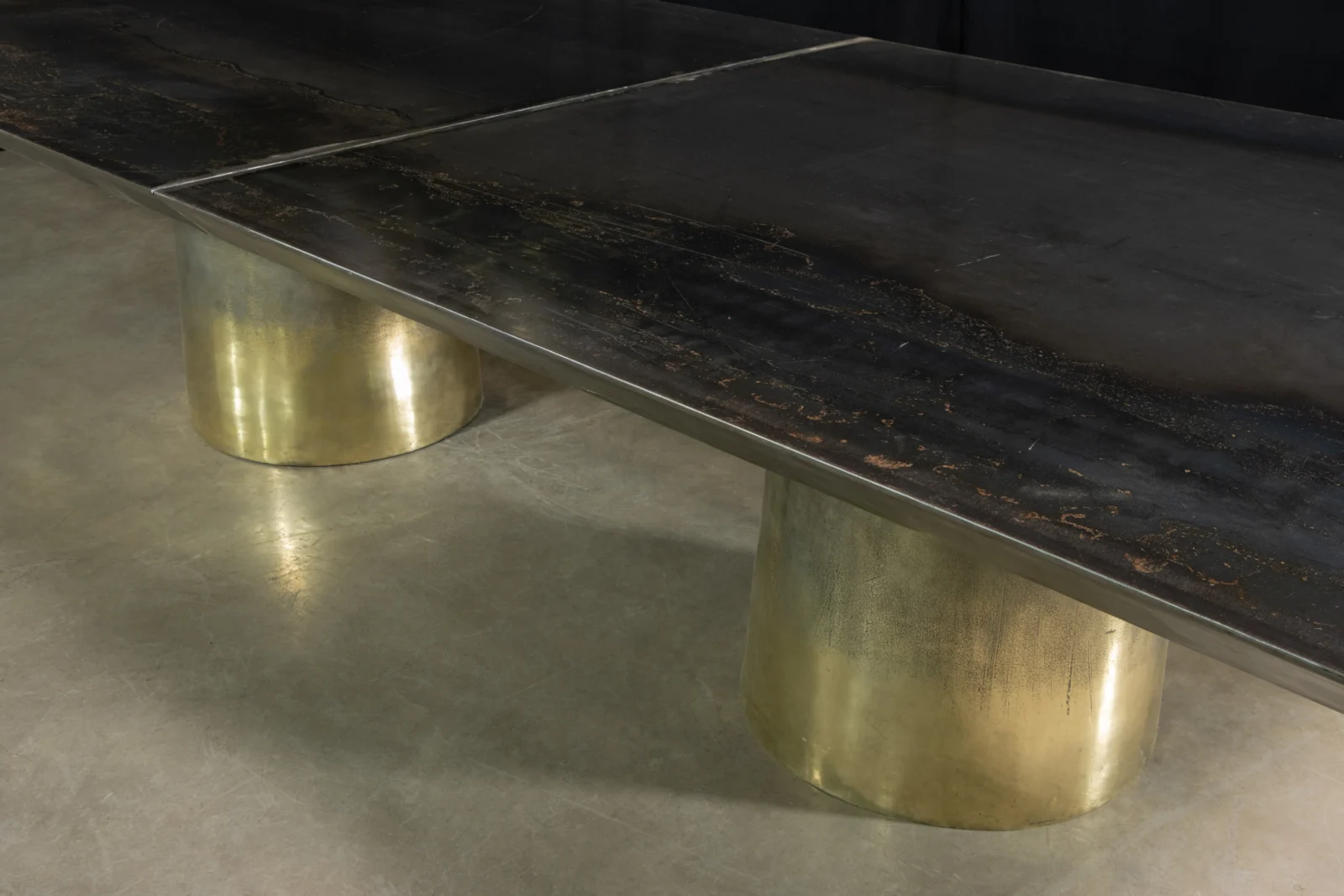 Cast Bronze and Metal Twin-pedestal Dining Table By Costantini, Benone — 10