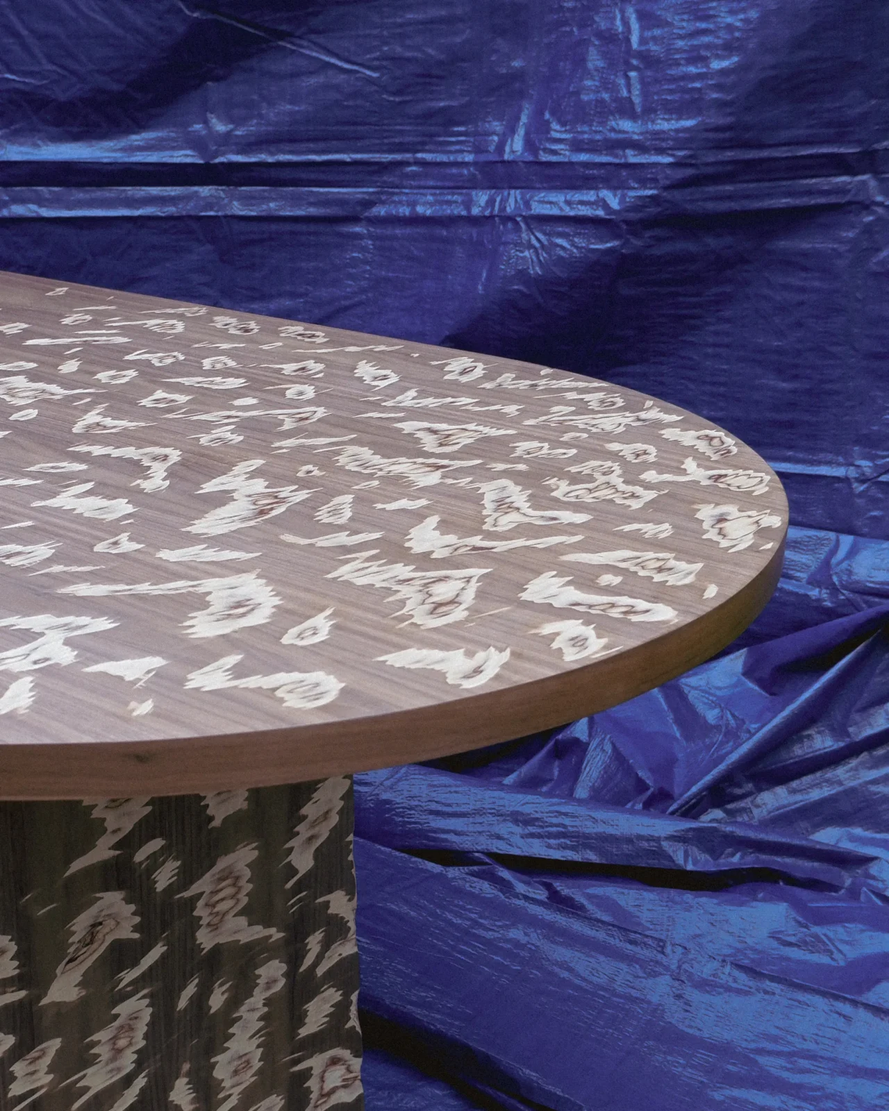 Acid Dining Table, Carved Walnut Veneer — 2