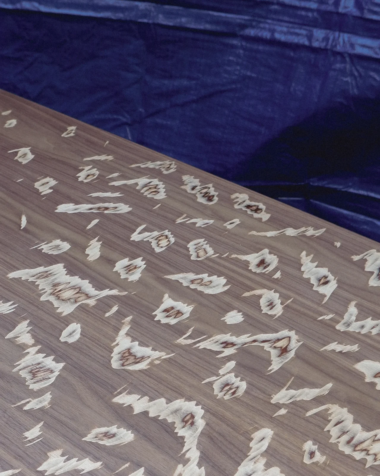 Acid Dining Table, Carved Walnut Veneer — 3