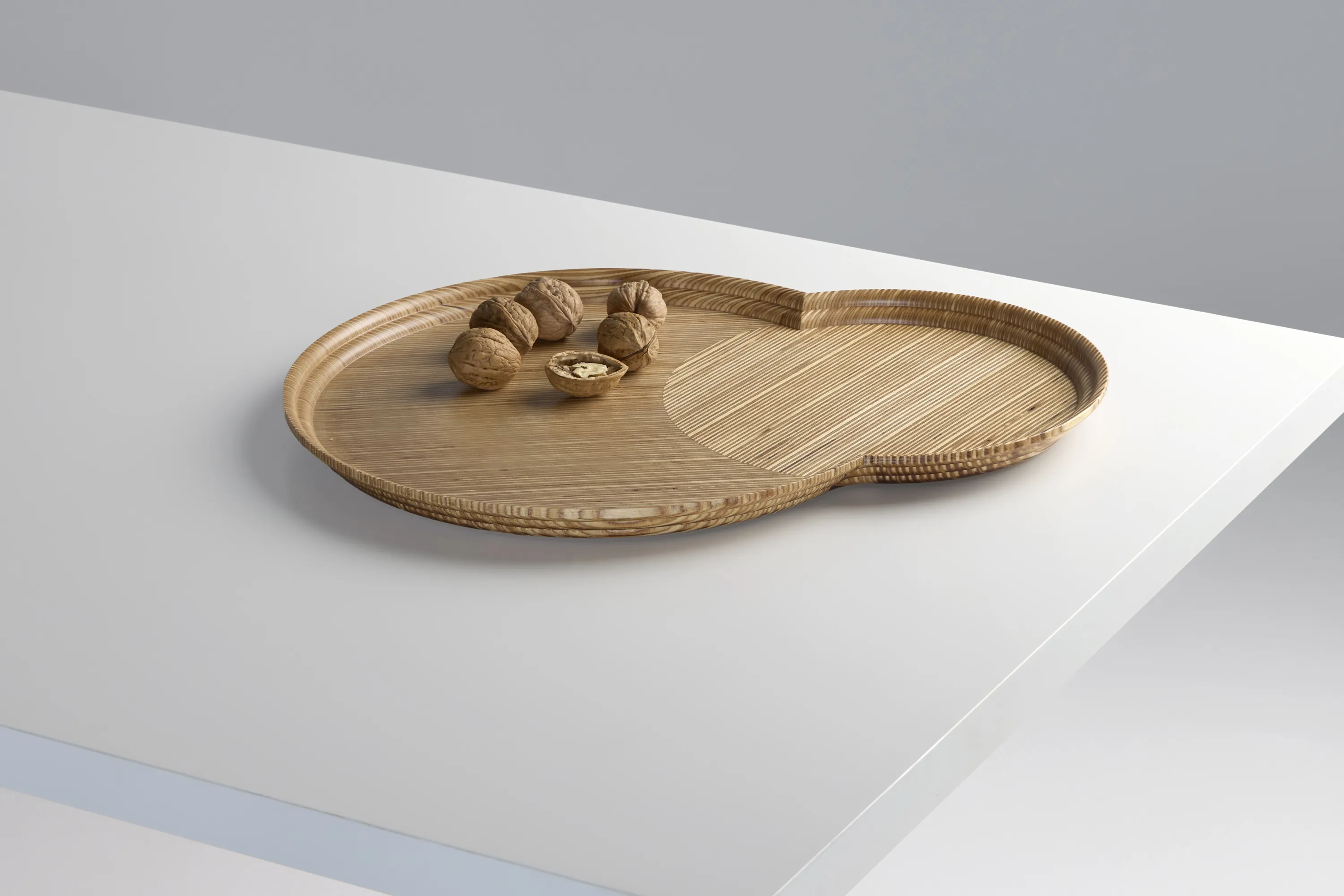 Otto tray in layered birch wood